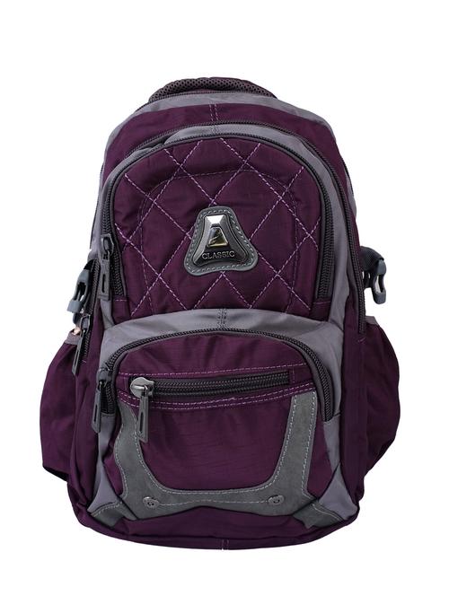 Purple Polyester Backpack - 11218177 - Very Small Image - 1
