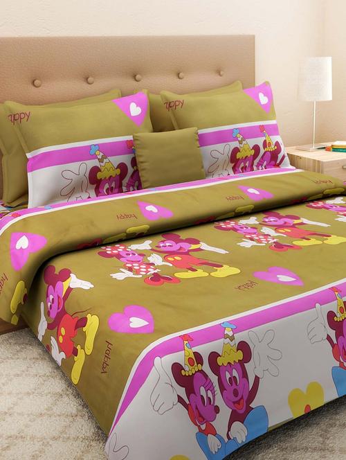 multicolored printed cotton double bedsheet set - 11219818 - Very Small Image - 1