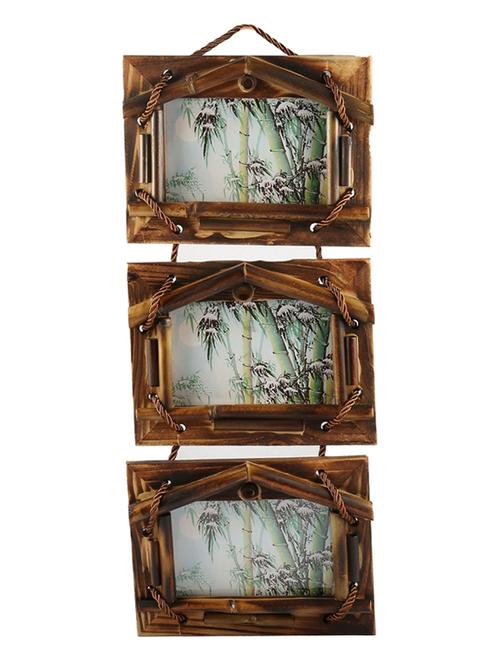 aica designer 3 picture wall hanging photo frame for decor - 11223010 - Very Small Image - 1