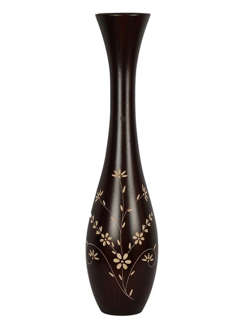 aica designer wooden flower vase home decore showpiece-2 - 11223020 - Very Small Image - 1