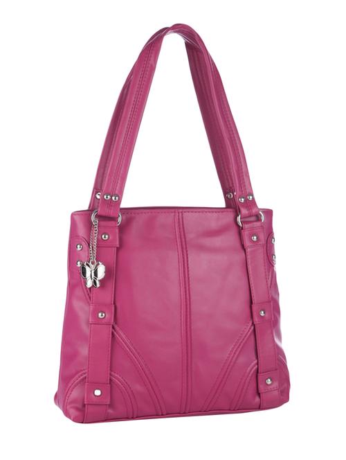 pink leatherette (pu) handbag - 1122306 - Very Small Image - 1