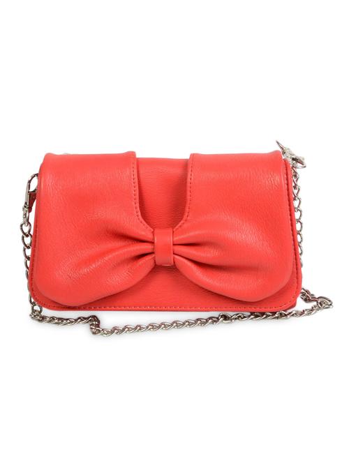 bow attached leatherette purse - 1122451 - Very Small Image - 1