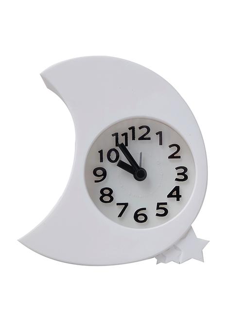 super drool white moon & stars table alarm clock - 11227600 - Very Small Image - 1