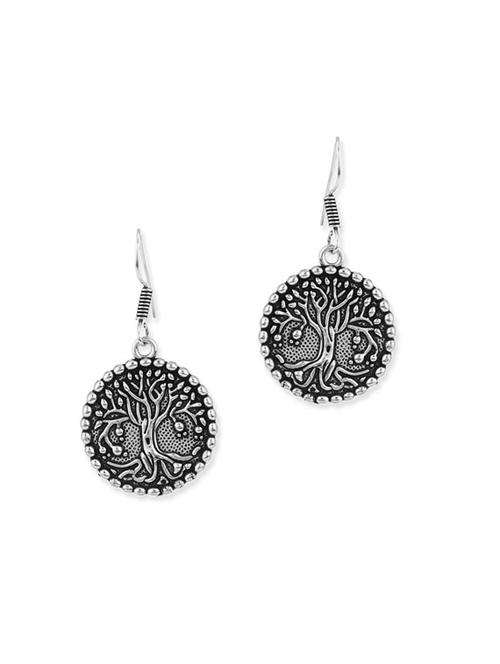 silver metal drop earring - 11227678 - Very Small Image - 1
