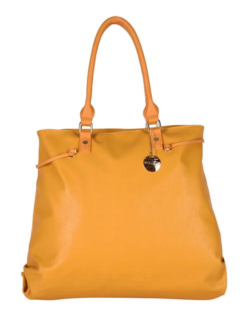 yellow leatherette handbag - 11228017 - Very Small Image - 1
