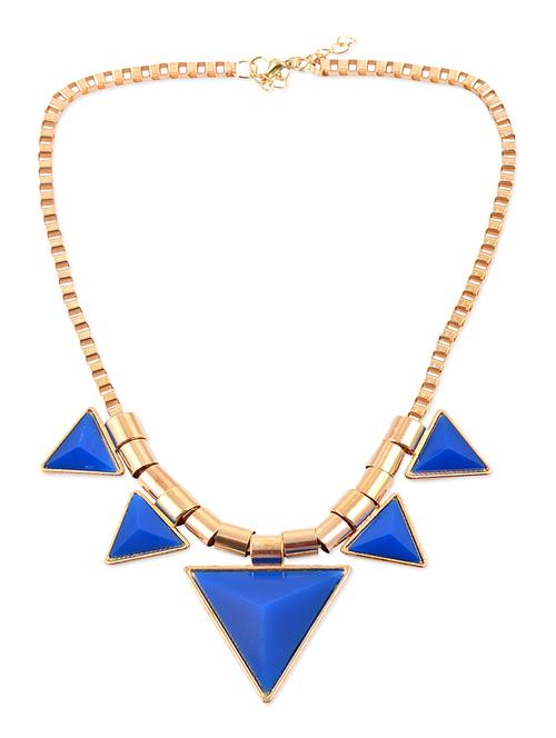 blue metal short necklace - 11229832 - Very Small Image - 1