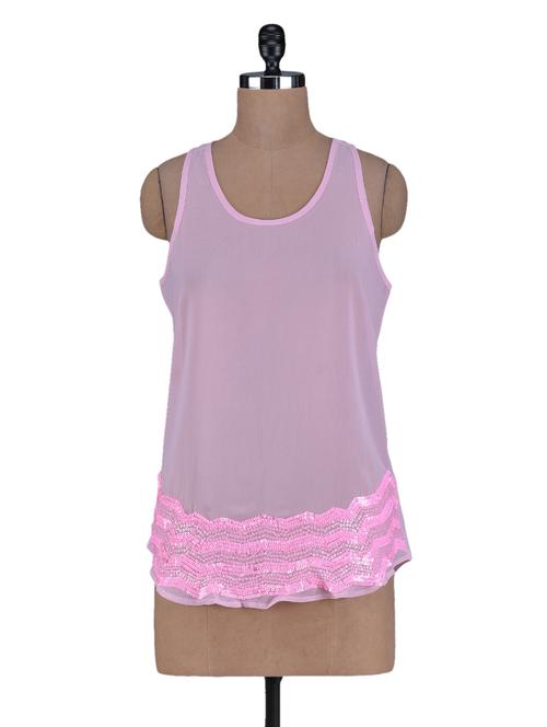 sleeveless sheer top - 1123159 - Very Small Image - 1