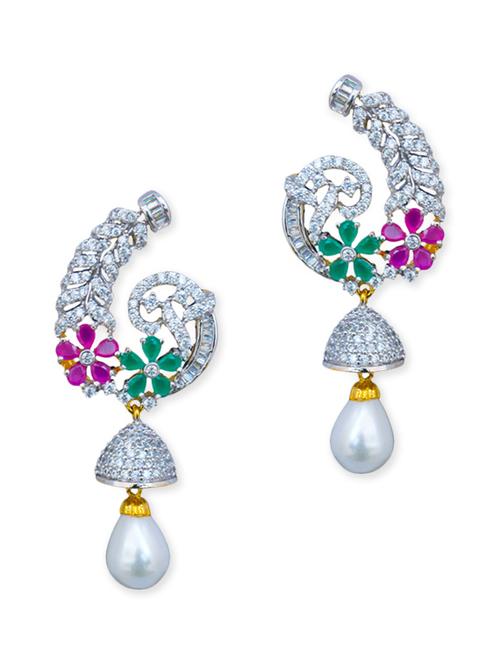 multi colored metal drop earrings - 11232203 - Very Small Image - 1