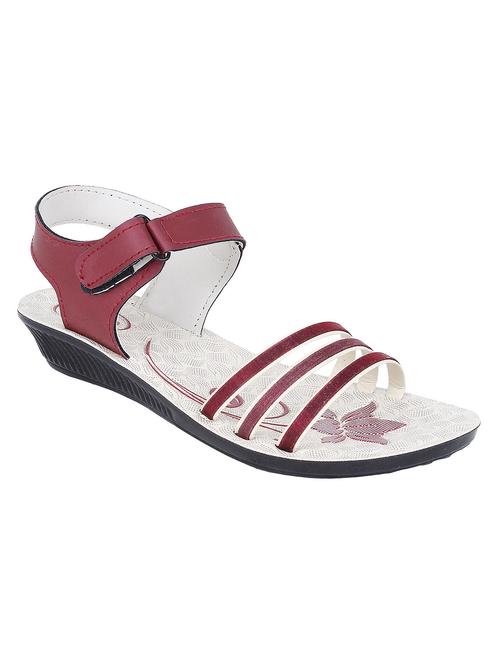 red leatherette sandals - 11235466 - Very Small Image - 1