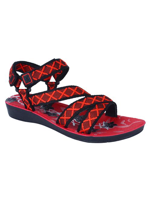 red back strap sandal - 11235475 - Very Small Image - 1