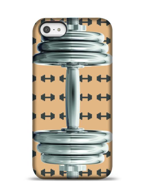 chromed dumbbell apple iphone 5c phone case - 11241633 - Very Small Image - 1