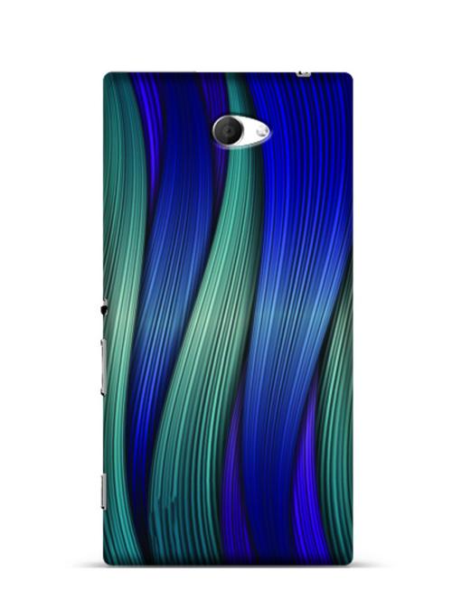 abstract waves sony xperia m2 phone case - 11242927 - Very Small Image - 1