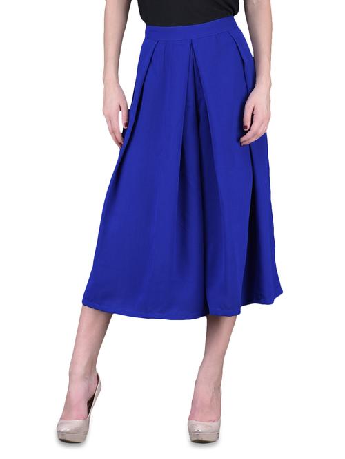 plain plated polycrepe palazzo - 1125177 - Very Small Image - 1