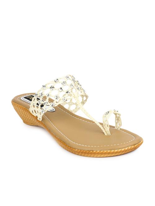 beige one toe wedges - 11252705 - Very Small Image - 1