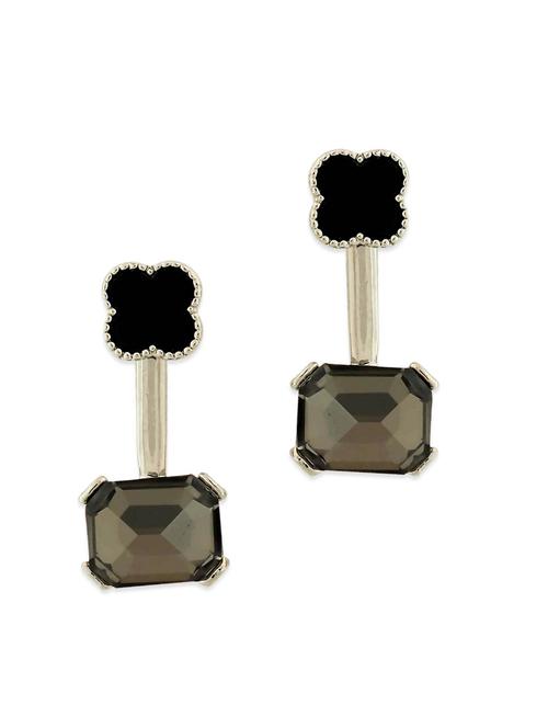 black metal drop earring - 11254219 - Very Small Image - 1