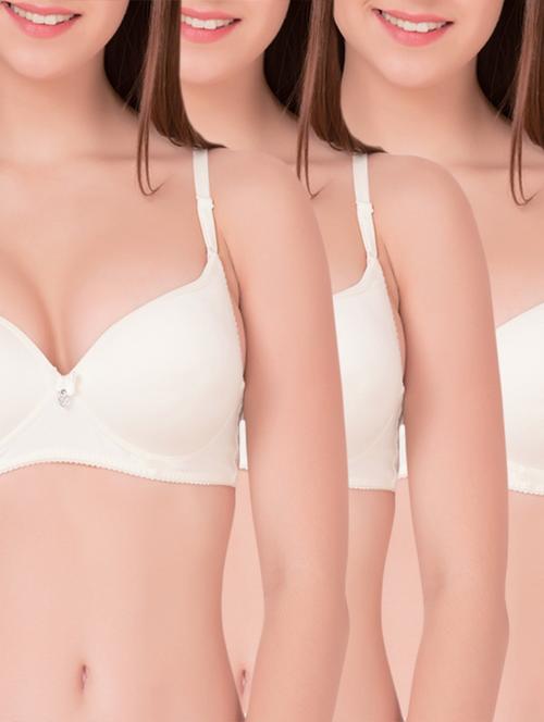 white cotton push up bra - 11264118 - Very Small Image - 1