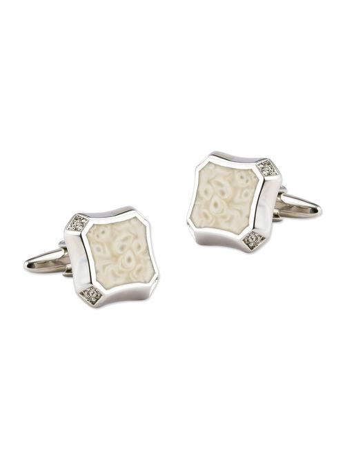 silver color metal cufflink - 11270887 - Very Small Image - 1
