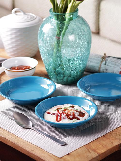 machi blue melamine dessert plates - set of 6 - 11271654 - Very Small Image - 1