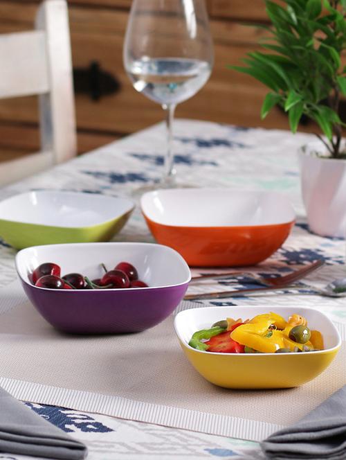 machi multicolour melamine  bowl - set of 4 - 11271756 - Very Small Image - 1