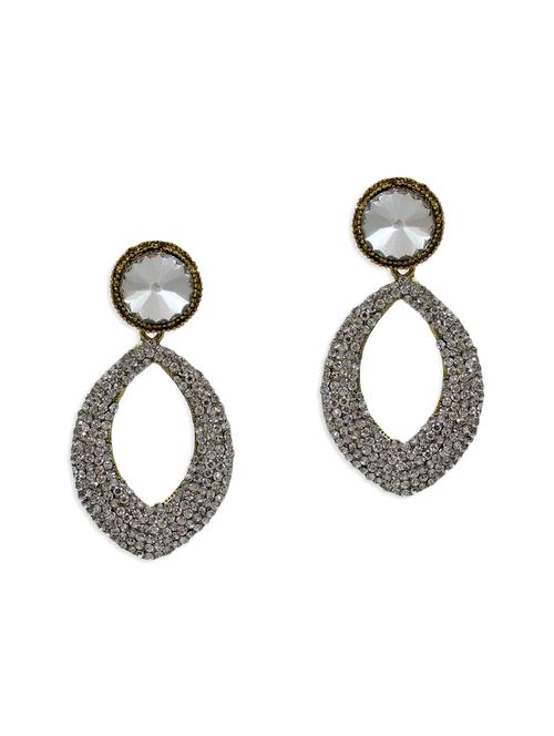 white metal chandellier earring - 11275239 - Very Small Image - 1