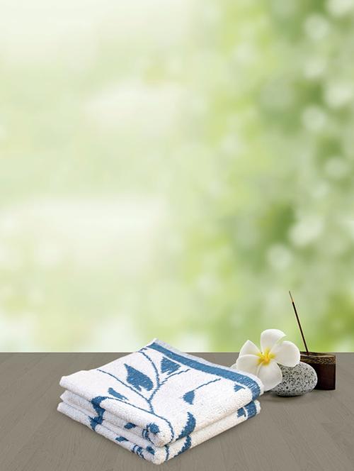 white cotton hand towel - 11276617 - Very Small Image - 1