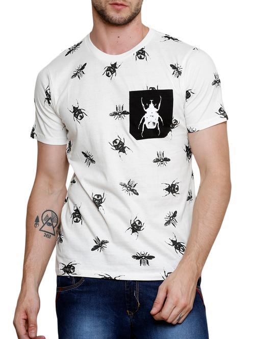 white cotton tshirt - 11280001 - Very Small Image - 1