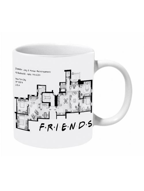 mooch wale friends apartments blue print ceramic mug - 11280406 - Very Small Image - 1