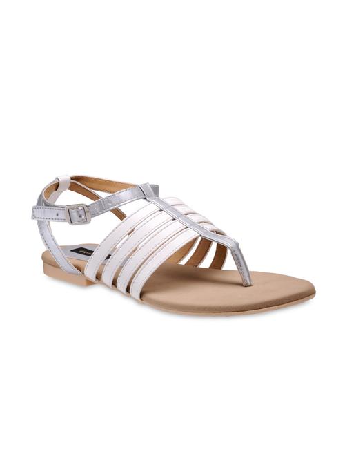 white leatherette sandal - 11282817 - Very Small Image - 1