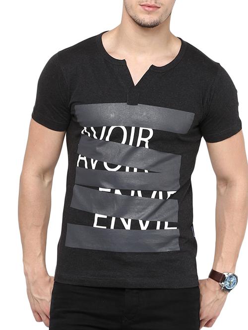 black cotton printed t-shirt - 11283671 - Very Small Image - 1