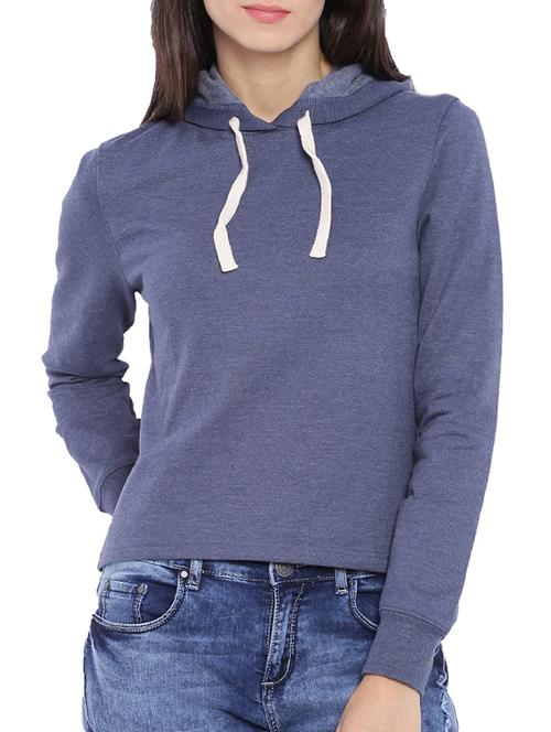 solid blue cotton sweatshirt - 11284615 - Very Small Image - 1