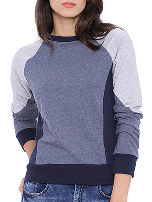 women's color block sweatshirt - 11284620 - Very Small Image - 1