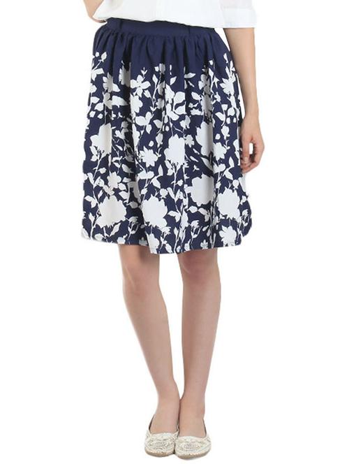 navy blue polyester skirt - 11294499 - Very Small Image - 1