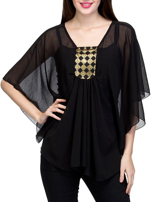 black chiffon kaftan - 11294988 - Very Small Image - 1