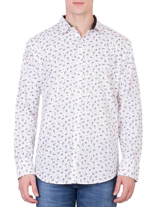 white cotton casual shirt - 11295001 - Very Small Image - 1
