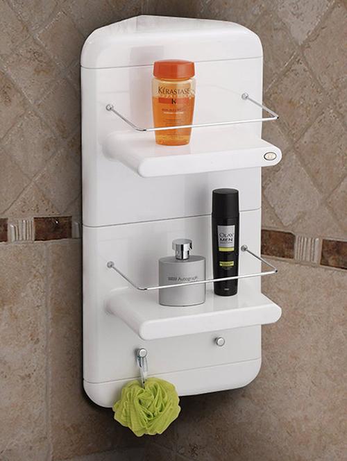 white abs plastic bathmate corner unit - 1129601 - Very Small Image - 1