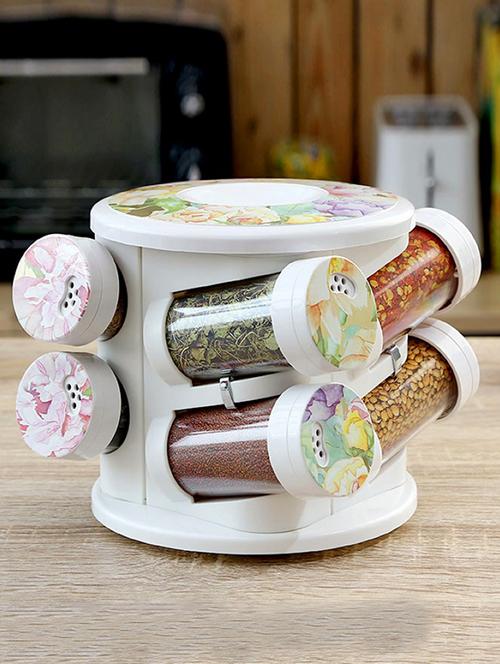 floral print spice tower set of eight - 1129754 - Very Small Image - 1