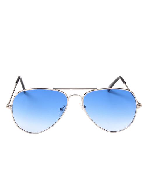 silver metal aviator men sunglass - 11300567 - Very Small Image - 1