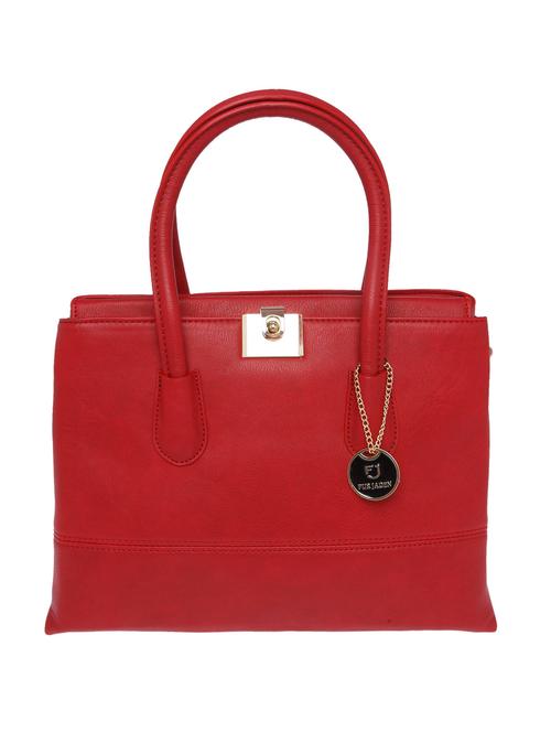 solid red leatherette handbag - 11307593 - Very Small Image - 1