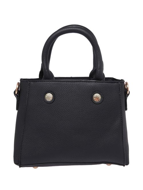 solid black leatherette handbag - 11307651 - Very Small Image - 1