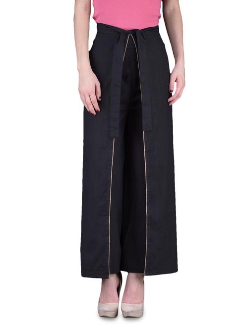 Plain Cotton Palazzo - 1130771 - Very Small Image - 1