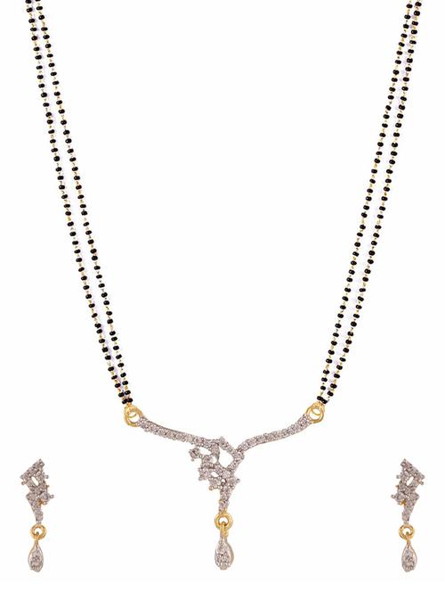 white gold plated necklace - 11310110 - Very Small Image - 1