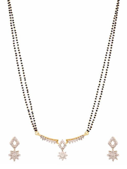 white gold plated necklace - 11310113 - Very Small Image - 1