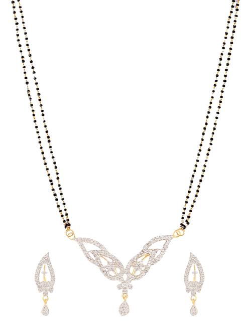 white gold plated mangalsutra - 11310135 - Very Small Image - 1