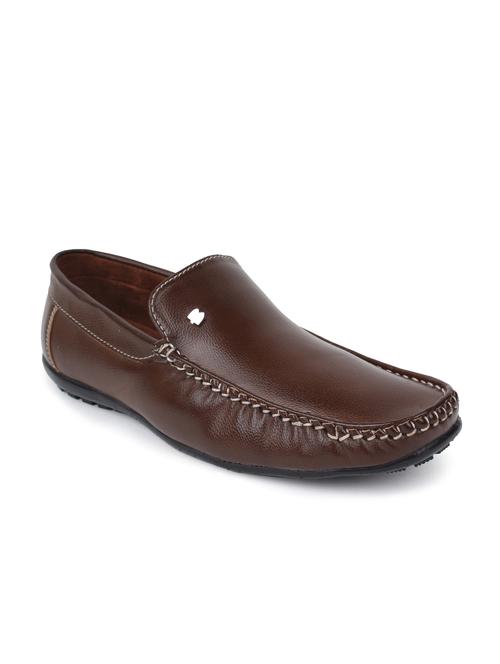 brown leatherette loafer - 11310450 - Very Small Image - 1