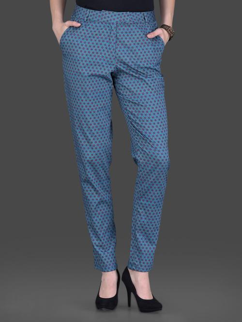 blue cotton poplin  pants - 1131598 - Very Small Image - 1