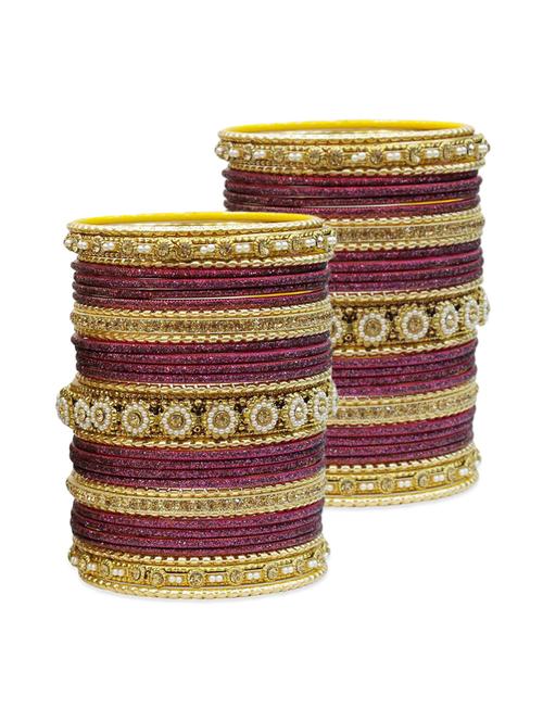 pink color, metal alloy bangles - 11316747 - Very Small Image - 1