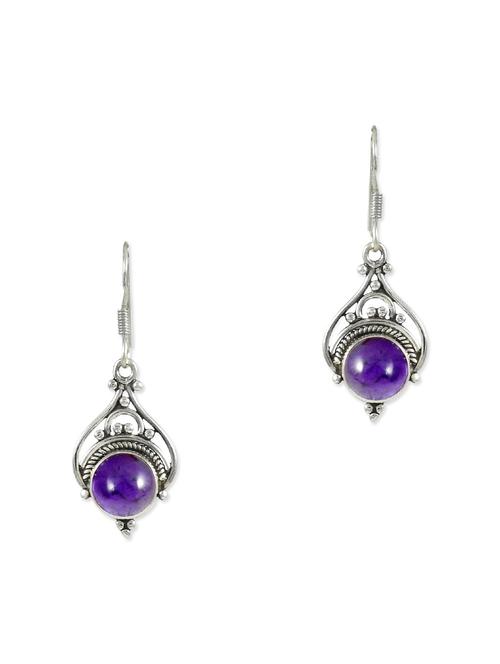 silver drop earring - 11319541 - Very Small Image - 1