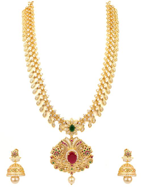 green gold plated short necklace - 11320829 - Very Small Image - 1