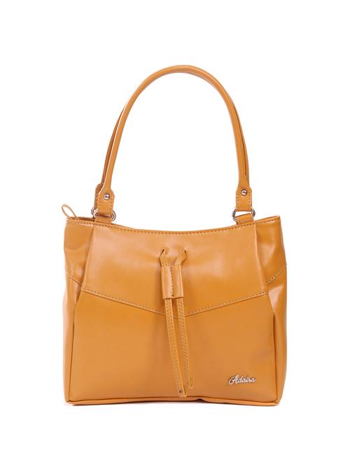 yellow leatherette handbag - 11321052 - Very Small Image - 1
