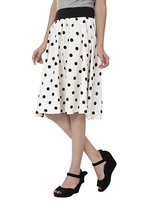 white polyester aline skirts - 11332594 - Very Small Image - 1